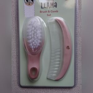 Brush & Comb Set - Pink
